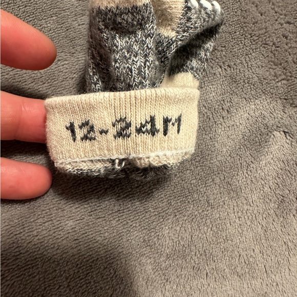 Roots Salt And Pepper Classic Socks Size 12-24 Months Toddler - Picture 4 of 5